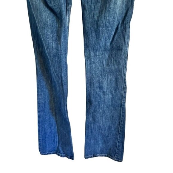 Squeeze Jeans Women's size 0 zero Distressed camo patched boot cut med wash - Picture 12 of 12